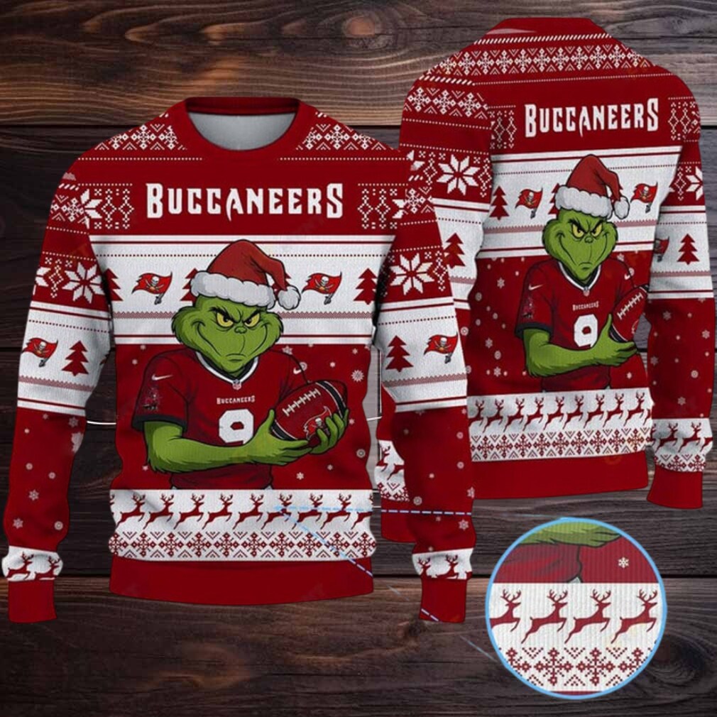 NFL Tampa Bay Buccaneers Grinch Jersey Christmas Sweater NFL Tampa Bay Buccaneers Grinch Jersey Christmas Sweater