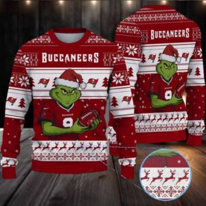 NFL Tampa Bay Buccaneers Grinch Jersey Christmas Sweater