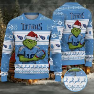 NFL Tennessee Titans Grinch Ugly Christmas Sweater