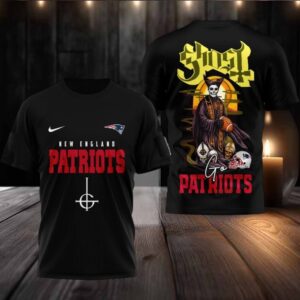 New England Patriots NFL Ghost Band Shirt