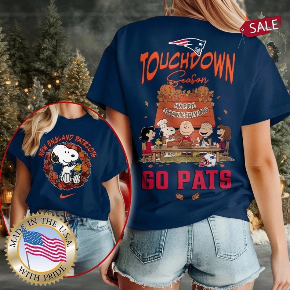 New England Patriots NFL Snoopy Peanuts Touchdown Season Happy Thanksgiving Shirt New England Patriots NFL Snoopy Peanuts Touchdown Season Happy Thanksgiving Shirt