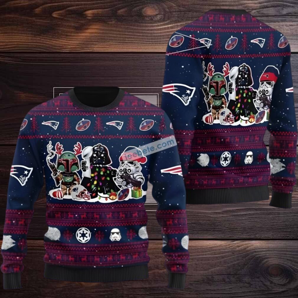 New England Patriots Star Wars Darth Vader Best Ugly Christmas Sweaters Blue New England Patriots Star Wars Darth Vader Best Ugly Christmas Sweaters Blue