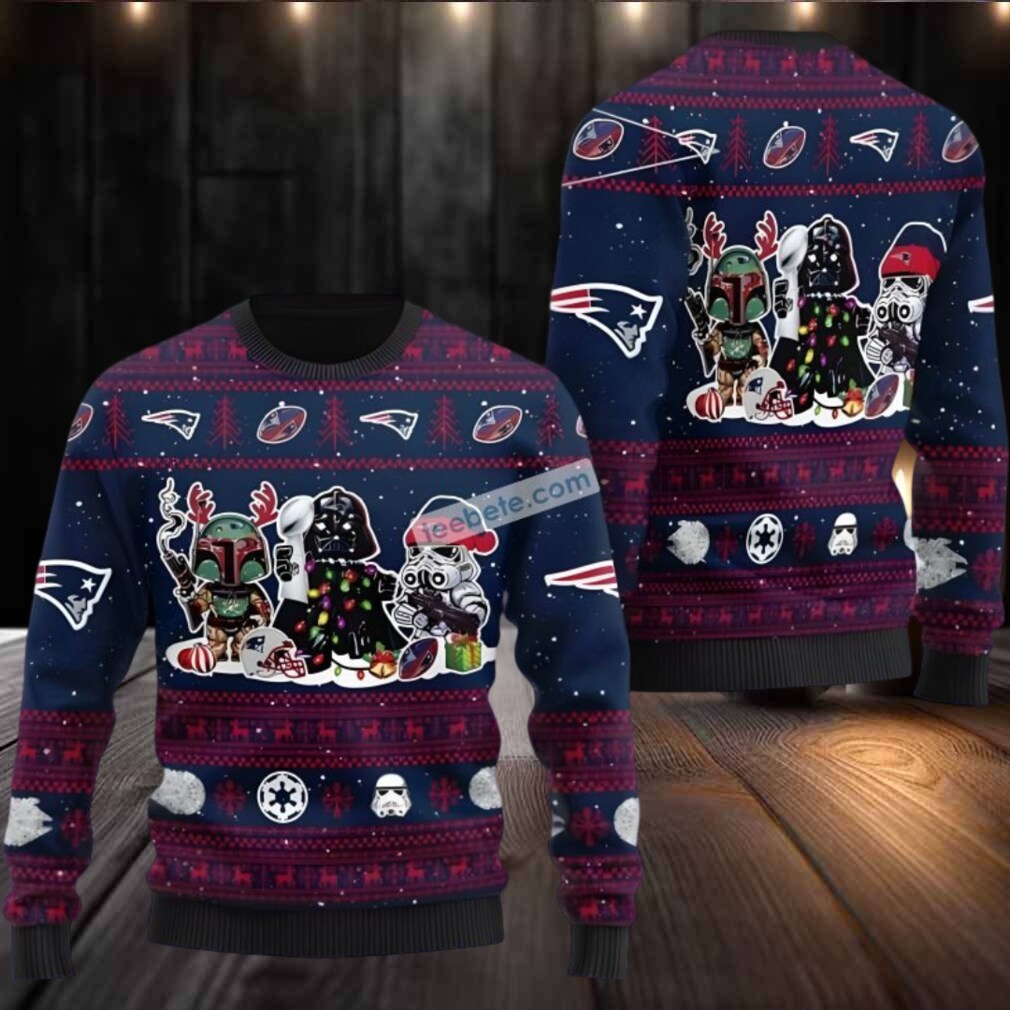 New England Patriots Star Wars Darth Vader Best Ugly Christmas Sweaters Blue New England Patriots Star Wars Darth Vader Best Ugly Christmas Sweaters Blue