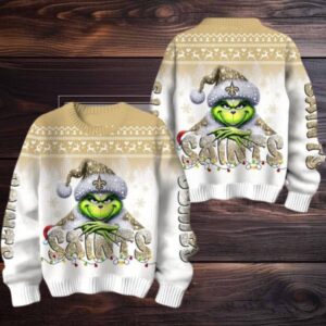 New Orleans Saints Grinch Stolen Christmas Sweater