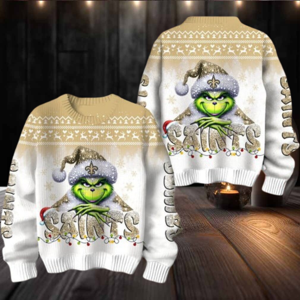 New Orleans Saints Grinch Stolen Christmas Sweater New Orleans Saints Grinch Stolen Christmas Sweater