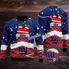 New England Patriots The Grinch Ugly Christmas Sweatshirt Womens White Blue New England Patriots The Grinch Ugly Christmas Sweatshirt Womens White Blue
