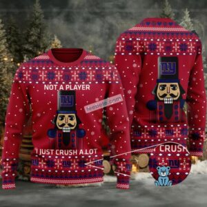 New York Giants Nutcracker Not A Player Ugly Sweater Red