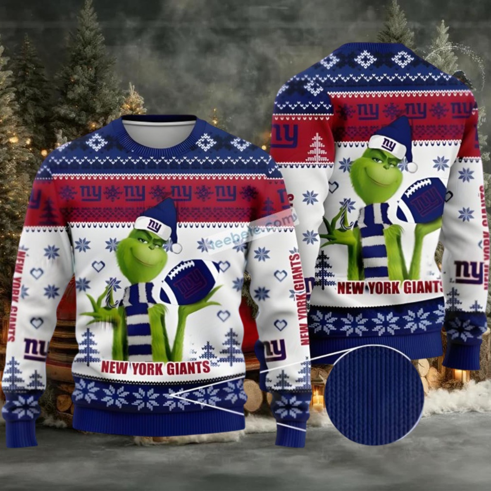 New York Giants The Grinch Christmas Gift Ugly Christmas Sweater White Cute New York Giants The Grinch Christmas Gift Ugly Christmas Sweater White Cute