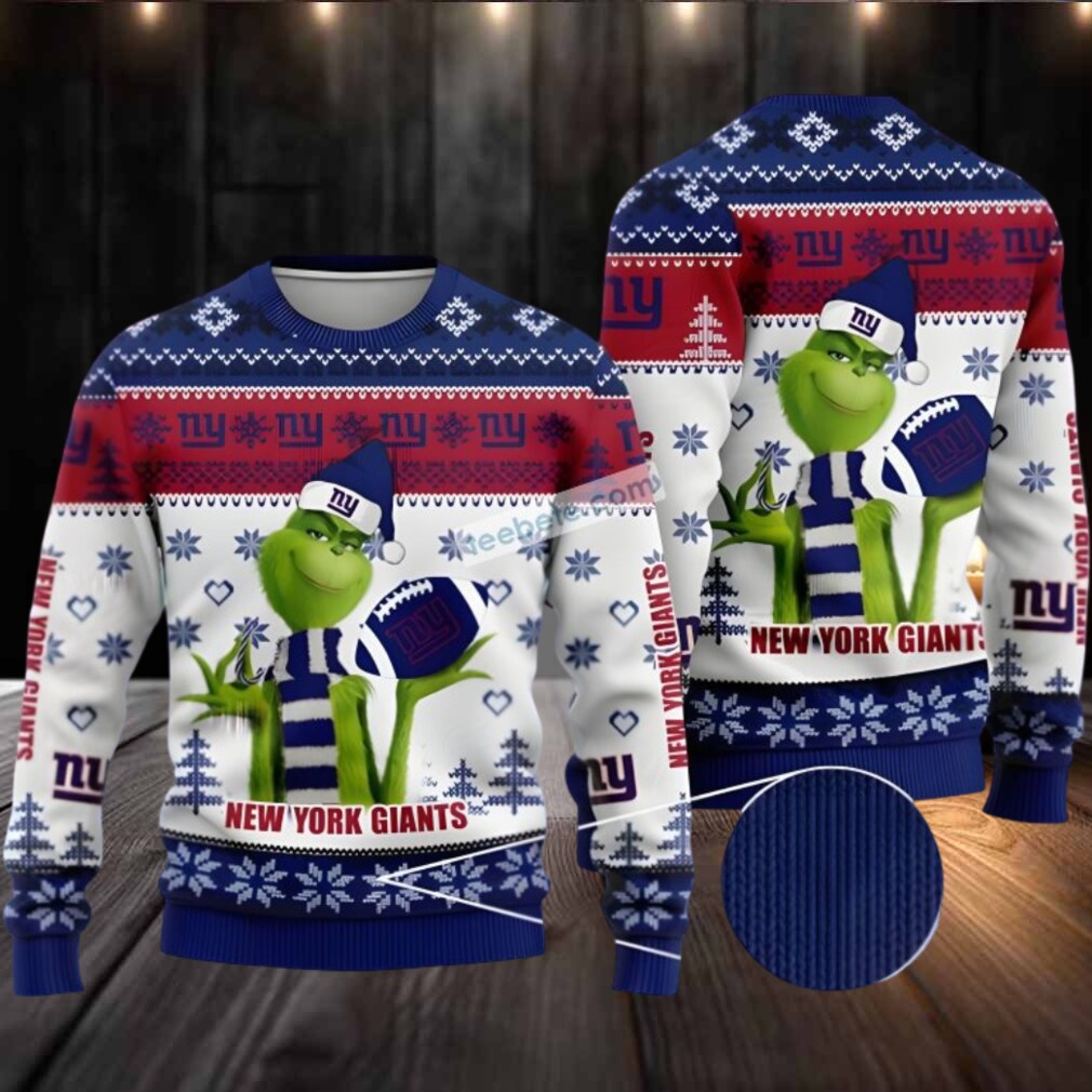 New York Giants The Grinch Christmas Gift Ugly Christmas Sweater White Cute New York Giants The Grinch Christmas Gift Ugly Christmas Sweater White Cute