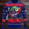 New York Giants Santa Claus Ho Ho Ho Ugly Christmas Sweatshirt Blue Black New York Giants Santa Claus Ho Ho Ho Ugly Christmas Sweatshirt Blue Black