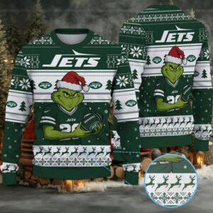 New York Jets NFL Grinch Ugly Christmas Sweater