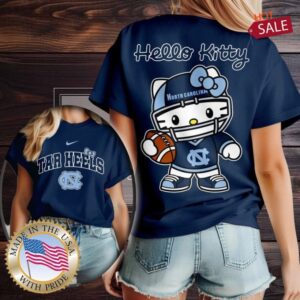 North Carolina Tar Heels NCAA Hello Kitty Shirt