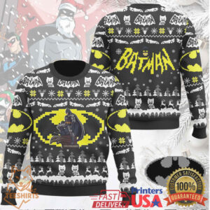 Official DC Comics Batman Ugly Christmas Sweater