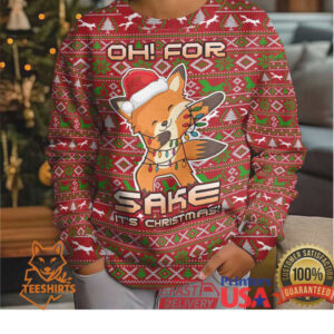 Oh For Fox Sake Christmas Kid Ugly Christmas Sweater Xmas Holiday Patterns Oh For Fox Sake Christmas Kid Ugly Christmas Sweater Xmas Holiday Patterns
