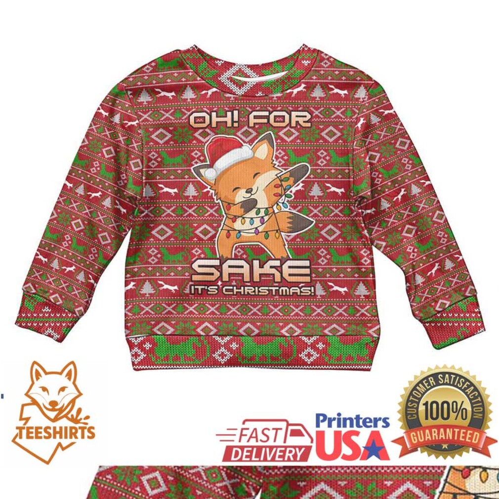 Oh For Fox Sake Christmas Kid Ugly Christmas Sweater Xmas Holiday Patterns Oh For Fox Sake Christmas Kid Ugly Christmas Sweater Xmas Holiday Patterns
