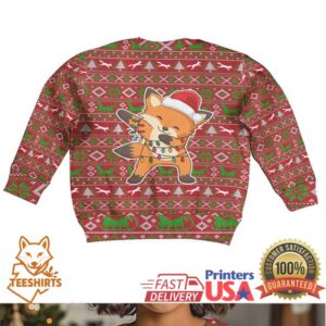 Oh For Fox Sake Christmas Kid Ugly Christmas Sweater Xmas Holiday Patterns