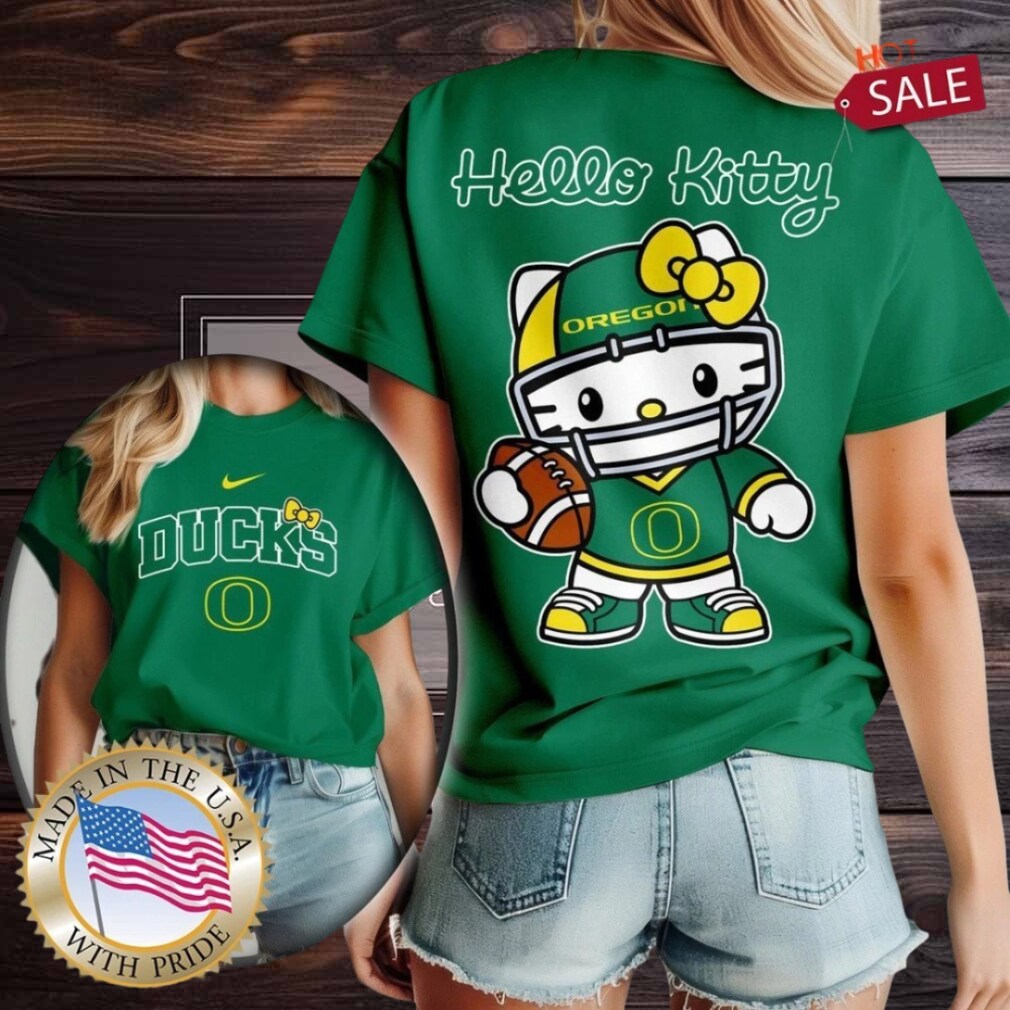 Oregon Ducks NCAA Hello Kitty Shirt Oregon Ducks NCAA Hello Kitty Shirt