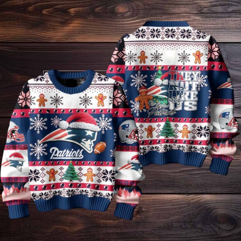 Patriots They Not Like Us Christmas Ugly Sweater Men Women For Sale Patriots They Not Like Us Christmas Ugly Sweater Men Women For Sale