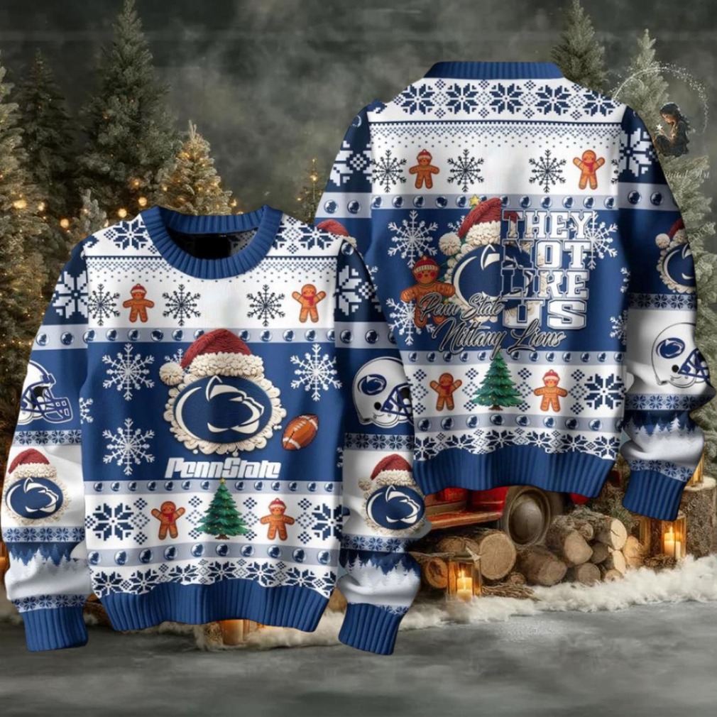 Penn State Football They Not Like Us Christmas Ugly Sweater Mens Womens For Sale Penn State Football They Not Like Us Christmas Ugly Sweater Mens Womens For Sale