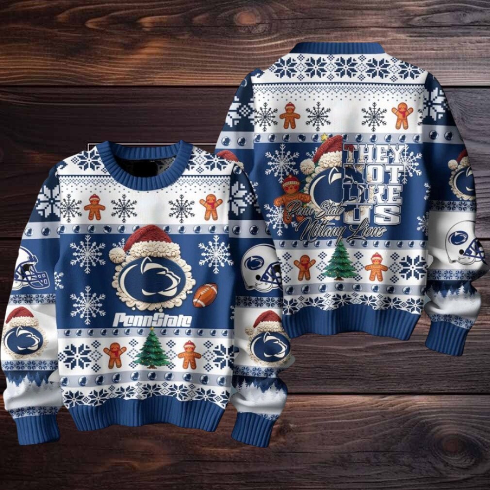 Penn State Football They Not Like Us Christmas Ugly Sweater Mens Womens For Sale Penn State Football They Not Like Us Christmas Ugly Sweater Mens Womens For Sale