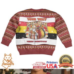 Personalized Belgium Kid Ugly Christmas Sweater Saint Nicholas With Patterns Xmas
