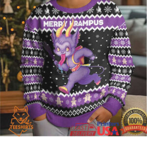 Personalized German Krampus Christmas Kid Ugly Christmas Sweater German Christmas Legend
