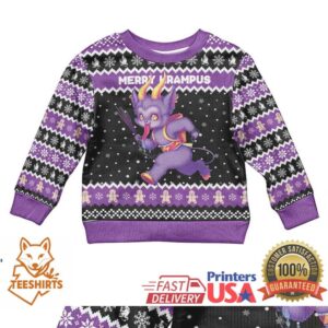 Personalized German Krampus Christmas Kid Ugly Christmas Sweater German Christmas Legend