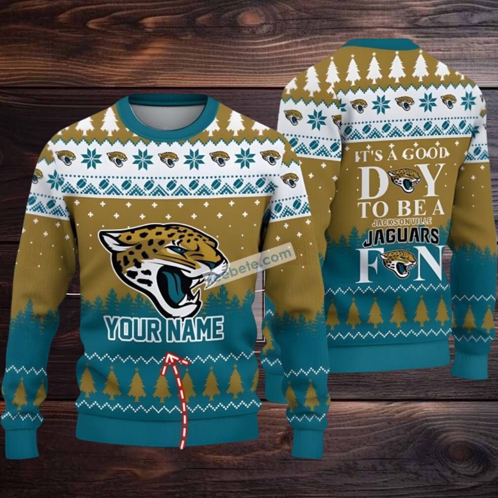 Personalized Jacksonville Jaguars Xmas Pattern Ugly Sweaters For Couples Green Personalized Jacksonville Jaguars Xmas Pattern Ugly Sweaters For Couples Green