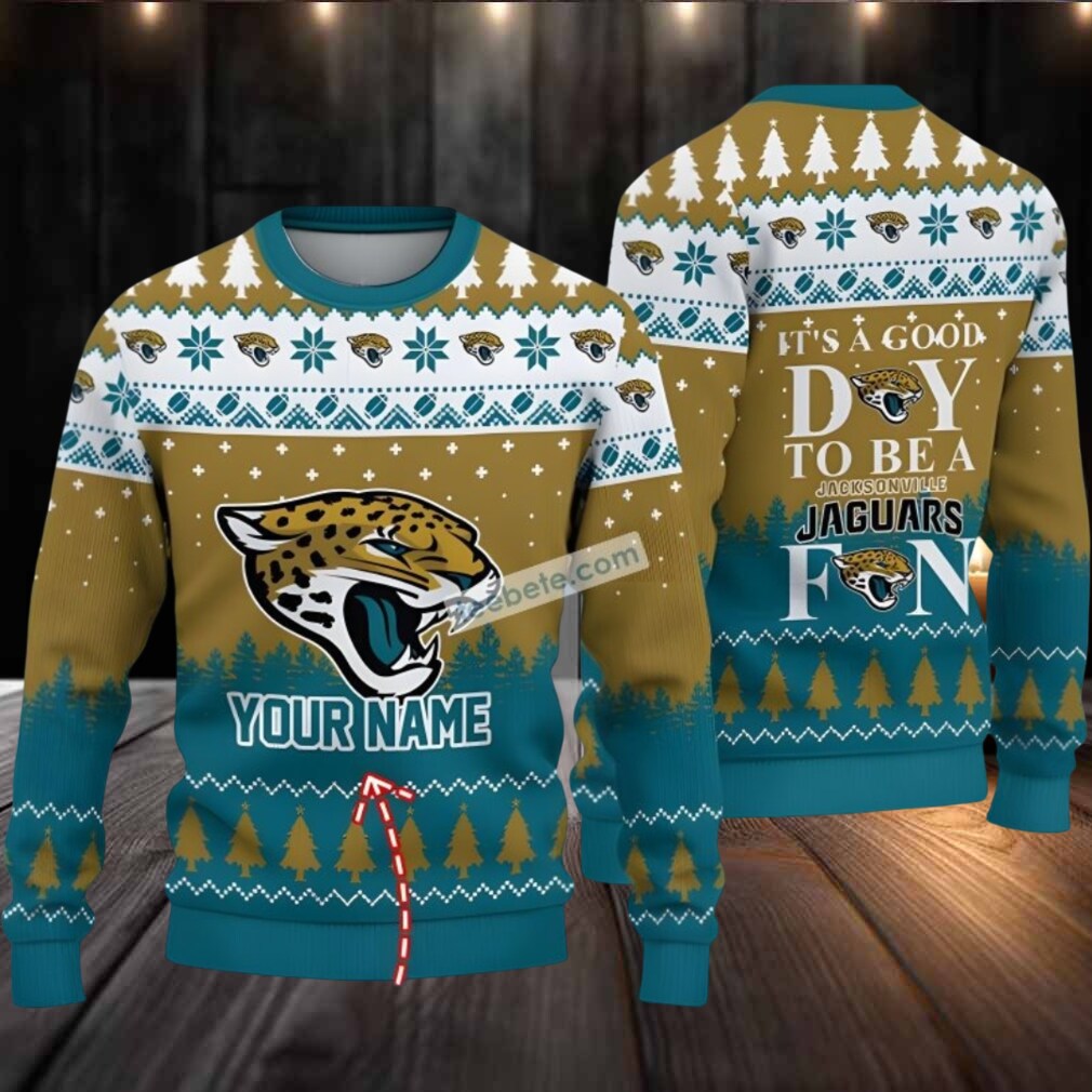 Personalized Jacksonville Jaguars Xmas Pattern Ugly Sweaters For Couples Green Personalized Jacksonville Jaguars Xmas Pattern Ugly Sweaters For Couples Green