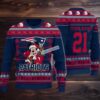 New York Giants Mickey Mouse Ugly Cardigan Christmas Blue New York Giants Mickey Mouse Ugly Cardigan Christmas Blue