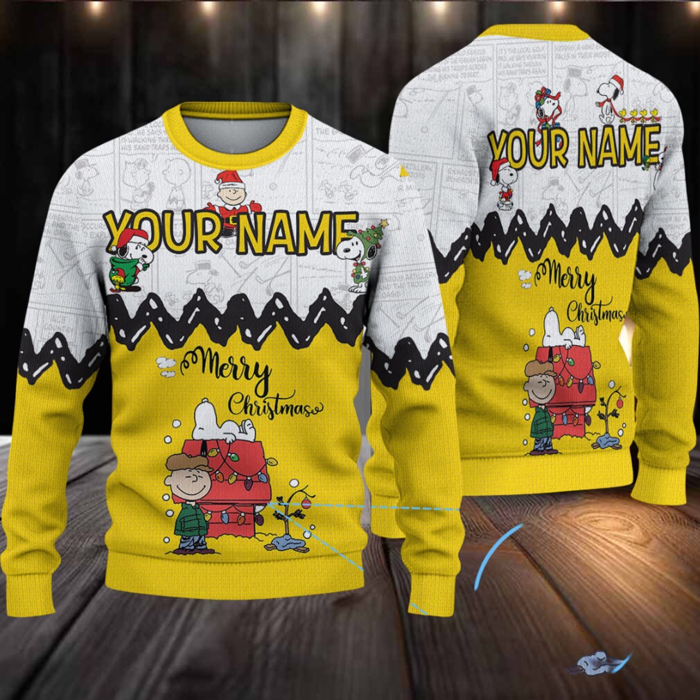 Personalized Snoopy Christmas Knitted Sweater Personalized Snoopy Christmas Knitted Sweater