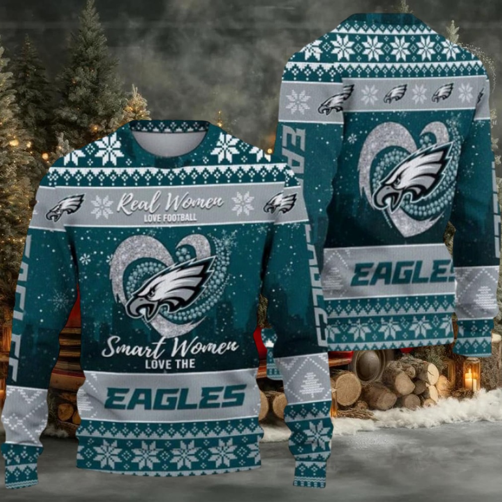 Philadelphia Eagles Real Women Love Football Ugly Christmas Sweater Men Women For Sale Philadelphia Eagles Real Women Love Football Ugly Christmas Sweater Men Women For Sale