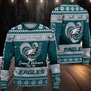 Philadelphia Eagles Real Women Love Football Ugly Christmas Sweater Men Women For Sale