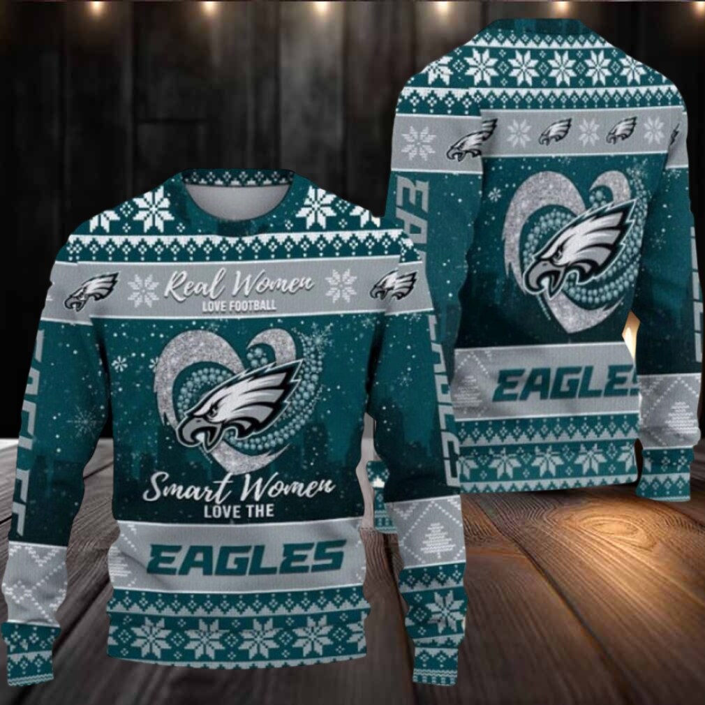Philadelphia Eagles Real Women Love Football Ugly Christmas Sweater Men Women For Sale Philadelphia Eagles Real Women Love Football Ugly Christmas Sweater Men Women For Sale