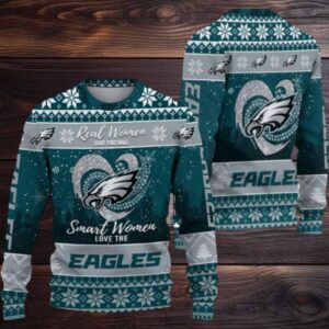 Philadelphia Eagles Real Women Love Football Ugly Christmas Sweater Men Women For Sale