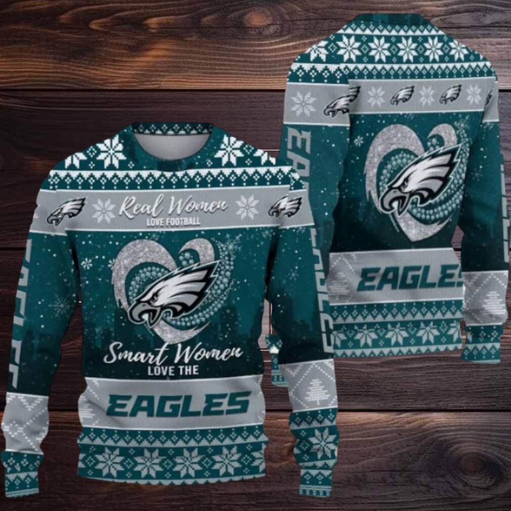 Philadelphia Eagles Real Women Love Football Ugly Christmas Sweater Men Women For Sale Philadelphia Eagles Real Women Love Football Ugly Christmas Sweater Men Women For Sale