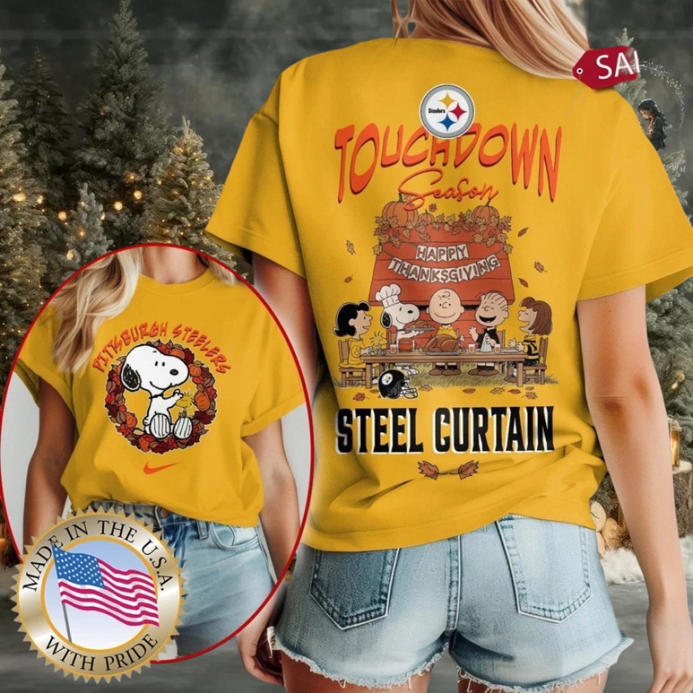 Pittsburgh Steelers NFL Snoopy Peanuts Thanksgiving Shirt