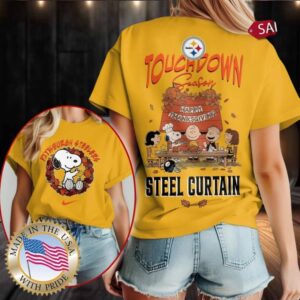Pittsburgh Steelers NFL Snoopy Peanuts Touchdown Season Happy Thanksgiving Shirt