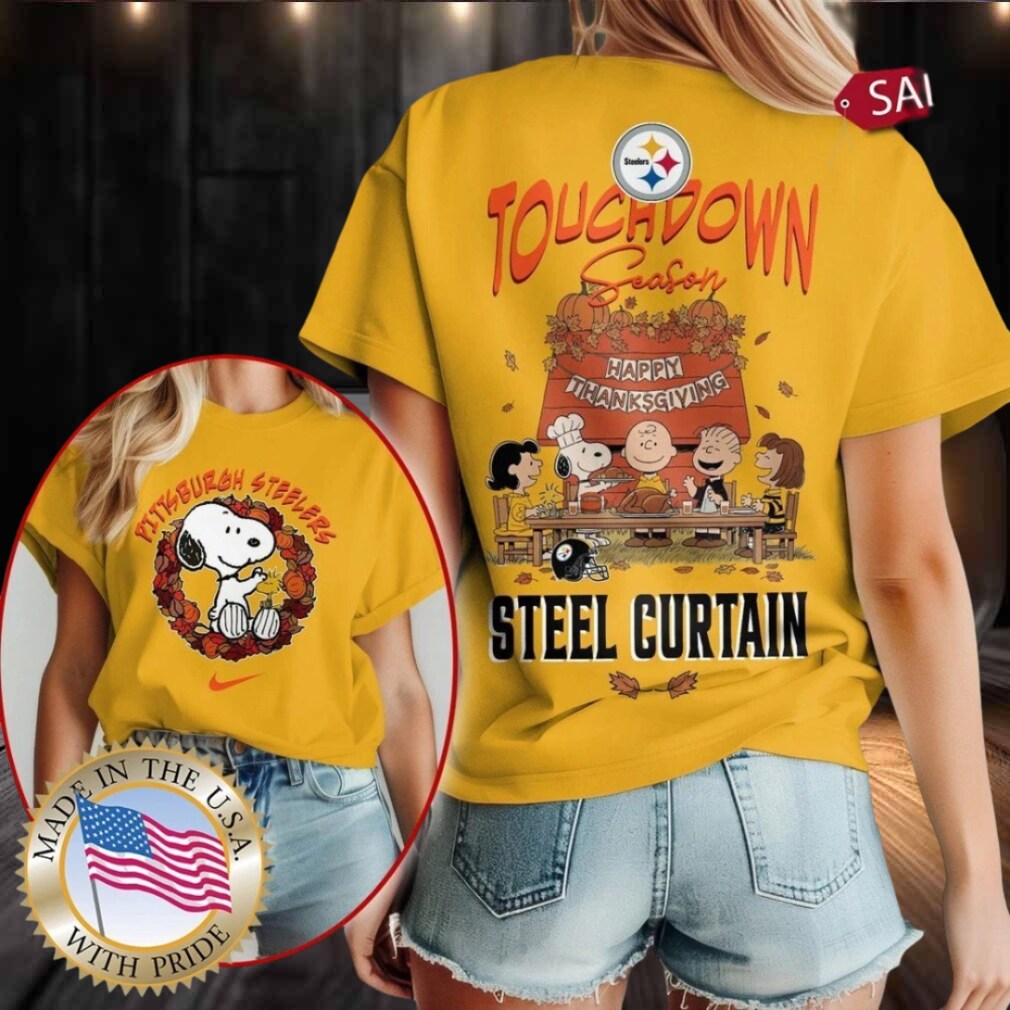 Pittsburgh Steelers NFL Snoopy Peanuts Thanksgiving Shirt