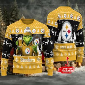 Pittsburgh Steelers Ugly Christmas Sweater BGSWT733 Pittsburgh Steelers Ugly Christmas Sweater BGSWT733