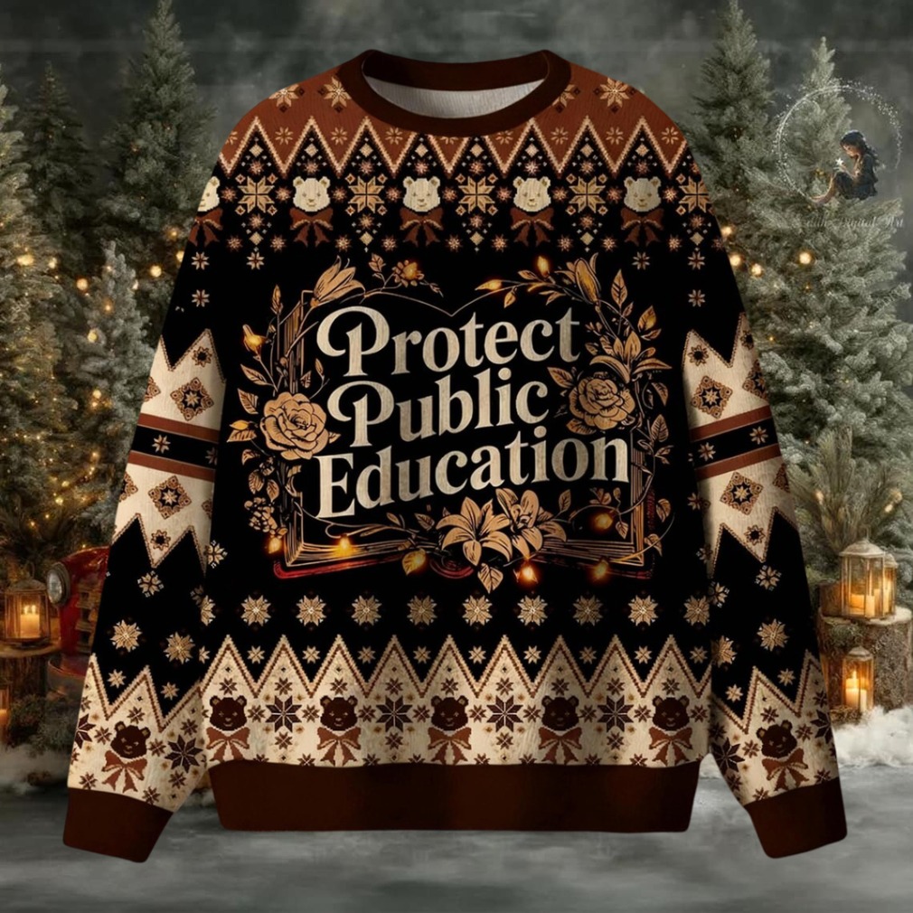 Protect Public Education Ugly Christmas Sweater Protect Public Education Ugly Christmas Sweater