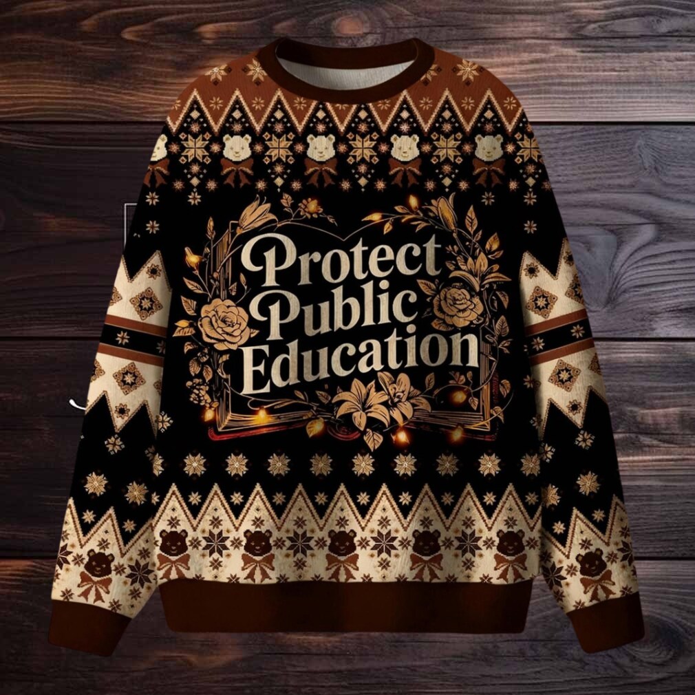 Protect Public Education Ugly Christmas Sweater Protect Public Education Ugly Christmas Sweater
