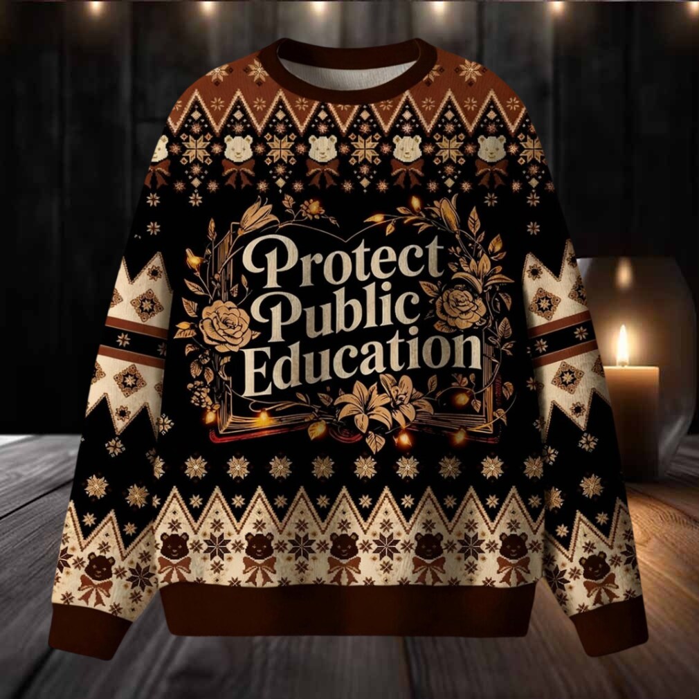 Protect Public Education Ugly Christmas Sweater Protect Public Education Ugly Christmas Sweater