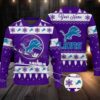 Blue New York Giants NFL Ugly Christmas Sweater Name Customized Blue New York Giants NFL Ugly Christmas Sweater Name Customized