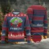 Viking Inspired Football Christmas Ugly Christmas Sweater Valhalla la Viking Warrior