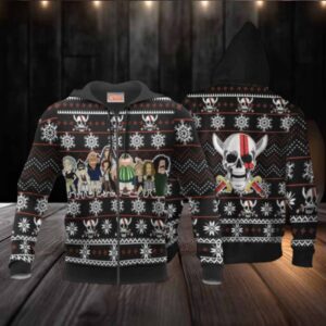 Red Hair Pirates Ugly Christmas Sweater One Piece Anime 1k495 Fan Gift Stylist Unisex Cartoon Graphic Outfits Aop 3d Hoodie,