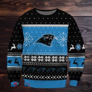 SPTBGSWT381 Carolina Panthers Ugly Christmas Sweater