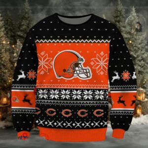 SPTBGSWT384 Cleveland Browns Ugly Christmas Sweater SPTBGSWT384 Cleveland Browns Ugly Christmas Sweater
