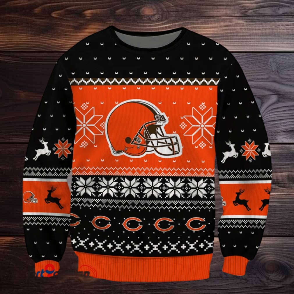 SPTBGSWT384 Cleveland Browns Ugly Christmas Sweater SPTBGSWT384 Cleveland Browns Ugly Christmas Sweater
