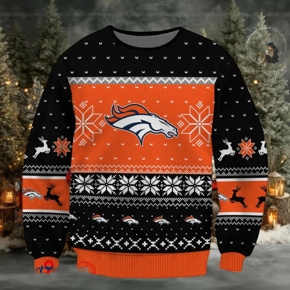 SPTBGSWT386 Denver Broncos Ugly Christmas Sweater SPTBGSWT386 Denver Broncos Ugly Christmas Sweater